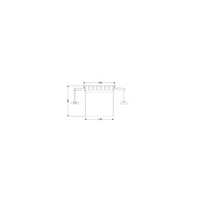 Nasada Ferrofix 185, 206x206, ruszt drabinkowy M125, kołnierz 15mm do uszczelnień płynnych