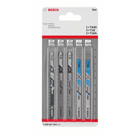 5-elem. zestaw brzeszczotów do wyrzynarek Wood and Metal (uchwyt T)