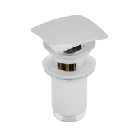 Zestaw odpływowy do umywalki PERFEXIM SPPMWK01K biały 2 3/4'', przycisk kwadratowy wypukły