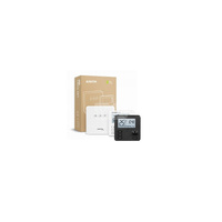 AURATON Libra SET (wersja czarna) - Tygodniowy, bezprzewodowy regulator temperatury ze sterownikiem urządzenia grzewczego (zestaw)