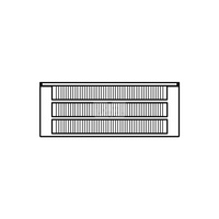 Konwektor Kermi Kon m. Str. Typ33 BH210x194x4400mm QN6301, weiß, 6bar, m. Abd., AB Uni.