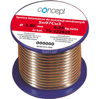 Drut lutowniczy (Sn97Cu3) Concept By CYNEL fi 2.5 mm, 100 g