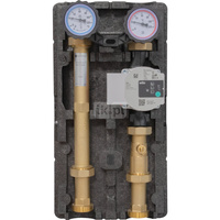 Grupa pompowa AFRISO PrimoTherm 180-1 DN 25 WP GZ x GW 1 1/2'' x 1'', z izolacją, z pompą obiegową Wilo Para SC 25/6