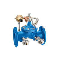 Regulator ciśnienia CALEFFI 578 żeliwo, kołnierz DN 125, 16 bar z manometrem