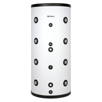 Zbiornik buforowy stojący KOSPEL SVW-200.1 pojemność 204 l z wężownicą, izolacja: pianka poliuretanowa, kolor: Biały