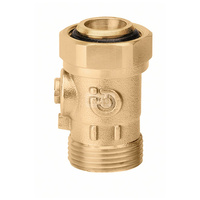 Zawór odcinający do wyjść z rozdzielaczy. Bez pokrętła 23 p.1,5 GZ x GW nakrętka