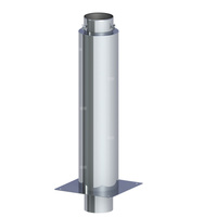 Izolowane przedłużenie komina dymowegofi 160mm L=850mm fi 160mm L=850mm