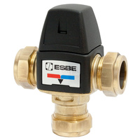 Zawór regulacyjny termostatyczny do wody ciepłej ESBE VTA353 CPF22 20-1,5 mosiądz pierścień zaciskowy, DN 20, zakres temp. 35-60'C, Kvs 1.5 m3/h