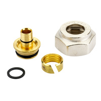 Zestaw przyłączeniowy z pierścieniem zaciskowym DANFOSS mosiądz 3/4''