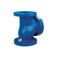 Zawór zwrotny kołnierzowy, zamknięcie kulowe do instalacji ciśnieniowych, system umożliwiający podniesienie kuli, typ 418D, Pnom 1,0 MPa, DN 200