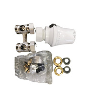 SET INSTALACYJNY (GŁOWICA TER. TC – S4 ZACISK, DWURUROWY BLOK KURKÓW PROSTY MD1/50, NYPLE 1/2" x 3/4", KOMPLET ZŁĄCZA A3 - 16 x