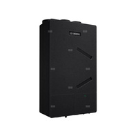 V4000CC 120 S – jednostka wentylacyjna o nominalnej wydajności 120 m3/h, bez bypassu, dostarczana z regulatorem naściennym CV200, czujnikiem wilgotności, czujnikiem zanieczyszczeń VOC i zestawem do montażu sufitowego