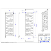 Grzejnik elektryczny (suszarka) INSTAL-PROJEKT TRICK ELECTRO, wym. 1517 (1622 z grzałką)/530 mm, kolor biały połysk,  moc 600 W
