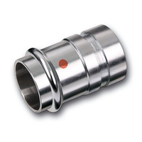 Nypel SANHA NiroTherm Press, stal nierdzewna, 35 mm x 42,4 mm (zw x GW)