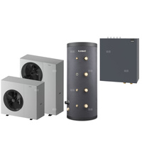 Pakiet 1 - Pompa ciepła powietrzna powietrze-woda monoblok TERMET Heat Platinum 8 EVI/DC 6.1 kW 230 V + Zasobnik buforowy TERMET ENERGY 100 + Moduł hydrauliczny T-Box 13 PG HP