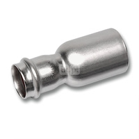 Nypel SANHA NiroSan Press redukcja, stal nierdzewna, 108 mm x 76,1 mm (zz x zw)