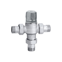 Zawór mieszający regulowany pokrętłem, z zaworami zwrotnymi i filtrami 1/2" 45÷65 st. C