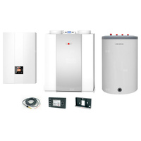 Pakiet - Kocioł gazowy jednofunkcyjny WOLF FGB-24 kondensacyjny wiszący 5.3 - 20.7 kW + Czujnik c.w.u. + RegulatorBM-2 + RekuperatorCWL 400P + Zasobnik c.w.uLindo 120L