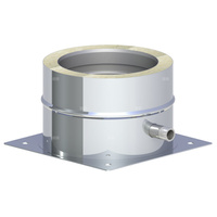 Płyta fundamentowa z odpływem skroplin w bok montaż na cokole fi 200mm (1,0)