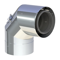 Kolano 87st. z rewizją DN80/125 wysoki połysk