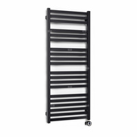 CONCEPT Grzejnik el. Malta 1210/400, czarny mat, podł ES, kabel prosty bez wtyczki z maskownicą