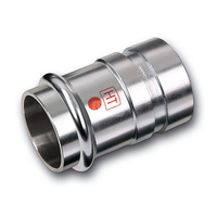 Nypel SANHA NiroTherm Industry, stal nierdzewna, 54 mm x 60,3 mm (zw x GW)