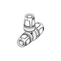 Trójnik TECE logo redukcja 90' PPSU 20 mm x 16 mm x 20 mm (końcówka wtykowa x końcówka wtykowa x końcówka wtykowa)