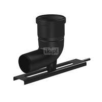 Kolano 87st. 60/80mm z podporą i szyną mocującą