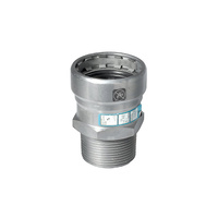 Nypel SANHA Heavy Steel Press, stal, 1'' (zw x GZ)