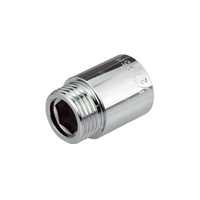 Przedłużka PERFEXIM 502, mosiądz (chrom), 1/2'' (GW x GZ), 50 mm, PN16 bar