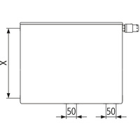 Kermi® Plan Vplus T11 755x61x1000mm QN1076, biały, 10 bar, z osłoną