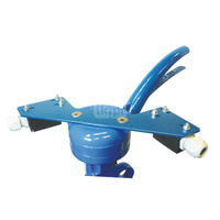 Dźwignia ręczna wykonana z żeliwa sferoidalnego epoksydowanego, 10-cio położeniowa z możliwością założenia blokady wyposażona w 2 wyłączniki krańcowe DN125-200