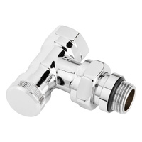 RLV-CX 15, zawór odcinający, chromowany, kątowy