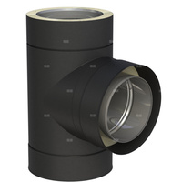 Trójnik 90' fi 130mm (RAL9011)