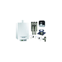 Pakiet - Kocioł gazowy jednofunkcyjny DE DIETRICH MCR3 Evo 24T kondensacyjny wiszący 6.1 - 24.8 kW+ Zestaw powietrzno-spalinowy + RegulatorSMART TC