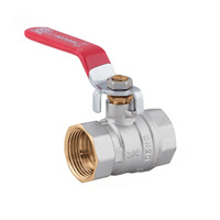 Zawór kulowy PERFEXIM 1040 mosiądz niklowany, PN16 1/2'' GW, uchwyt: dźwignia