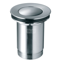 Zawór spustowy do umywalek z przelewem, nikiel