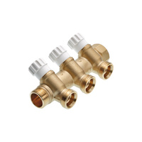 TECE Rozdzielacz do wody użytkowej z zaworem odcinającym 2 sekcyjny