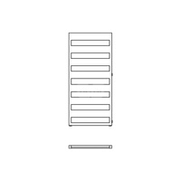 Grzejnik drabinkowy KERMI Casteo-D BH, wym. 1806 x 500 mm, kolor biały, moc 750W