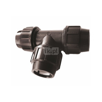 Trójnik UNIPAK FTS PP 50 mm (połączenie zaciskowe x połączenie zaciskowe x połączenie zaciskowe)