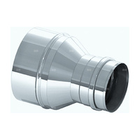 Redukcja stal nierdzewna JEREMIAS EWR fi120 x 80 mm do kanałów wentylacyjnych okrągłych