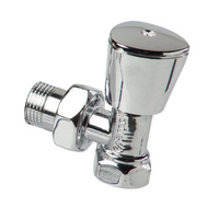 Zawór grzejnikowy ARCO TEIDE PLUS kątowy (kąt prosty), połączenie 1/2'' x 1/2'' (chrom polerowany)