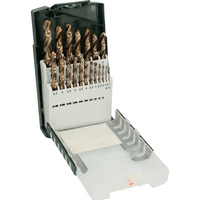 ZESTAW WIERTEŁ HSS-CO 19PC DIN338 1-10MM