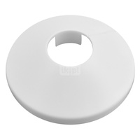 Rozeta grzejnikowa pojedyńcza 18 mm, biała (5 szt)