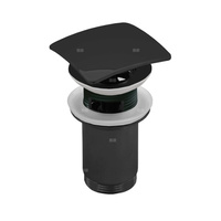 Zestaw odpływowy do umywalki PERFEXIM SPPM03K czarny mat 2 3/4'', przycisk kwadratowy wypukły