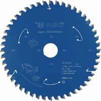 Ostrze do piły tarczowej bezprzewodowej Expert for Aluminium 140 x 1,8 / 1,3 x 20 T48