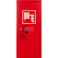 Hydrant DN 25 zawieszany boczny, wąż 20 m, zamek patent, RAL 3000 prawy