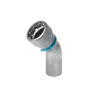 Łuk 45' SANHA Heavy Steel Press, stal (cynk/nikiel), 2'' (zw x GW)