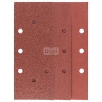 10-częściowy zestaw papierów ściernych do szlifierek oscylacyjnych K = 60, 120, 180