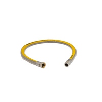 Wąż do gazu PERFEXIM PHA-251/2 ze złączem gwintowanym DN 12 Gwint wewnętrzny x Gwint zewnętrzny 1250 mm, oplot: PCV